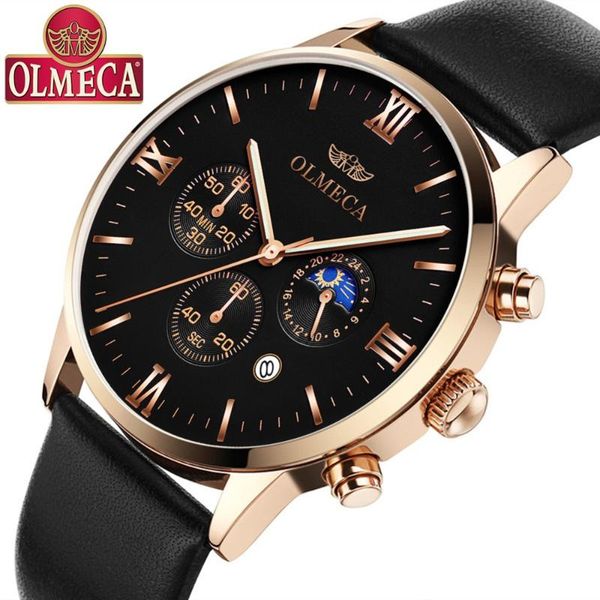 wristwatches 2021 business brands men watches multi-functional watch leather men's sports rose gold sun moon quartz wrist, Slivery;brown
wristwatches 2021 business brands men watches multi-functional watch leather men's sports rose gold sun moon quartz wrist, Slivery;brown
