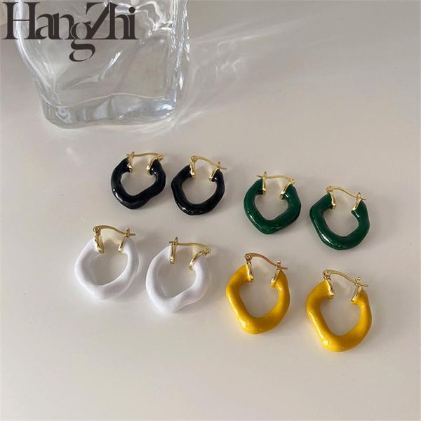 hoop & huggie hangzhi irregular dripping oil metal earrings female simple multi-color personality wild temperament, Golden;silver
hoop & huggie hangzhi irregular dripping oil metal earrings female simple multi-color personality wild temperament, Golden;silver