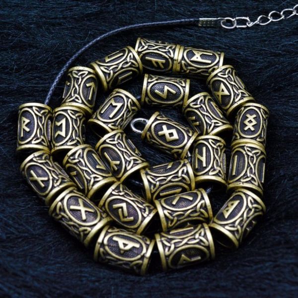 24 pcs/set vikings runes beads norse dreadlock beads hair tube beard antique diy bracelet jewelry 
24 pcs/set vikings runes beads norse dreadlock beads hair tube beard antique diy bracelet jewelry