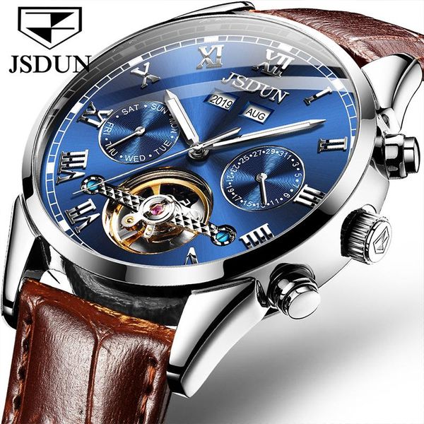 wristwatches jsdun fashion men's luxury automatic watches hollow watch waterproof luminous men tourbillon mechanical relogio masculino, Slivery;brown
wristwatches jsdun fashion men's luxury automatic watches hollow watch waterproof luminous men tourbillon mechanical relogio masculino, Slivery;brown