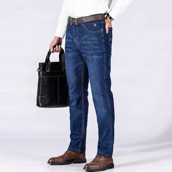 2021 quality summer thin men's black busins large mid waist straight stretch jeans, Blue
2021 quality summer thin men's black busins large mid waist straight stretch jeans, Blue