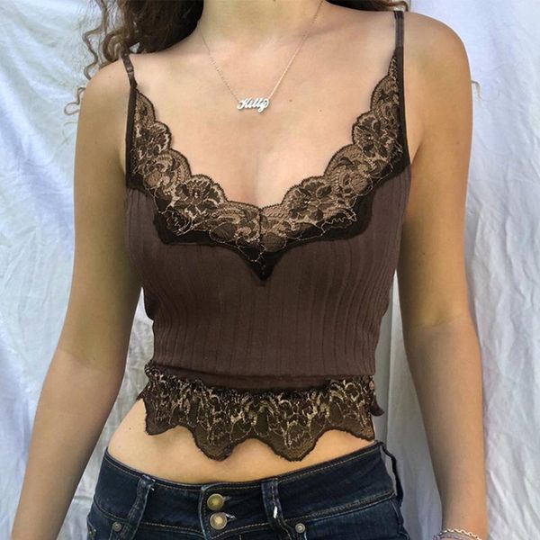 women's tanks & camis 2021 summer short blouse women v-neck retro brown lace sexy, White
women's tanks & camis 2021 summer short blouse women v-neck retro brown lace sexy, White