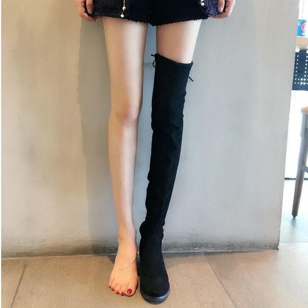 boots heightening 2021 women's shoes shoes, low heel over knee boots, inner elastic, Black
boots heightening 2021 women's shoes shoes, low heel over knee boots, inner elastic, Black