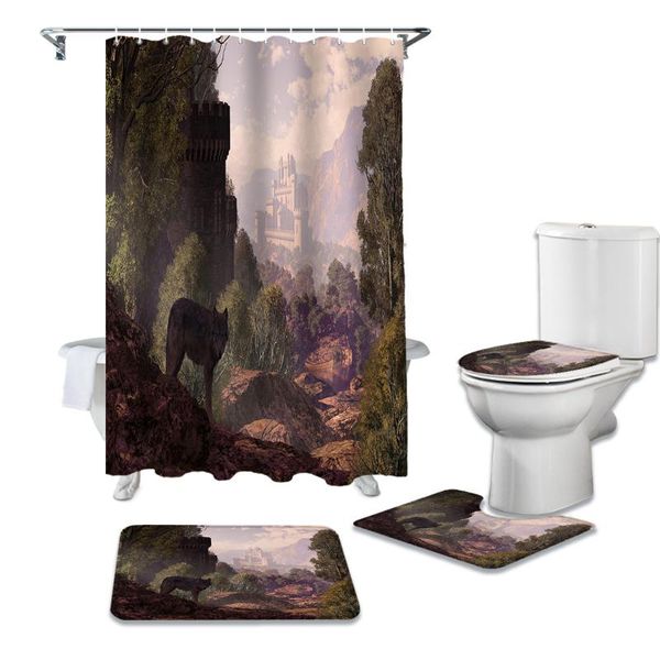 shower curtains wolf landscape natural trees print curtain carpet cover toilet bath mat pad set bathroom home decor
shower curtains wolf landscape natural trees print curtain carpet cover toilet bath mat pad set bathroom home decor
