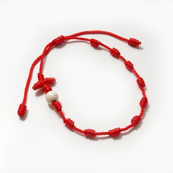 link, chain 2pcs cross 7 knots red string bracelet good luck amulet friendship bracelets kit, Black
link, chain 2pcs cross 7 knots red string bracelet good luck amulet friendship bracelets kit, Black