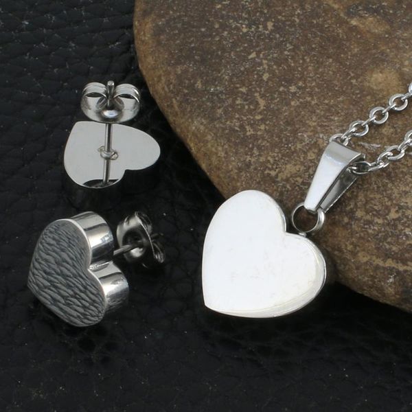 earrings & necklace fashion heart style stainless steel jewelry sets for women silver color pendants and sbjzelbc
earrings & necklace fashion heart style stainless steel jewelry sets for women silver color pendants and sbjzelbc