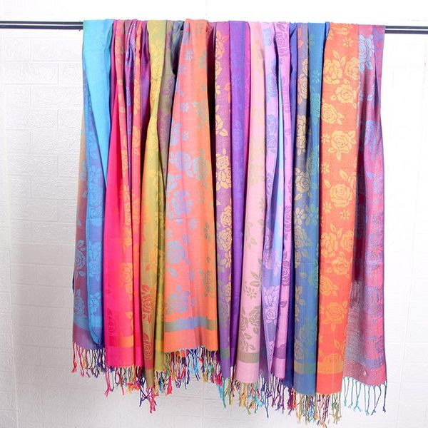 scarves color gradient small flower scarf ethnic style lengthened jacquard shawl nepal scenic area wraps ladies long bufanda pashmina, Blue;gray
scarves color gradient small flower scarf ethnic style lengthened jacquard shawl nepal scenic area wraps ladies long bufanda pashmina, Blue;gray