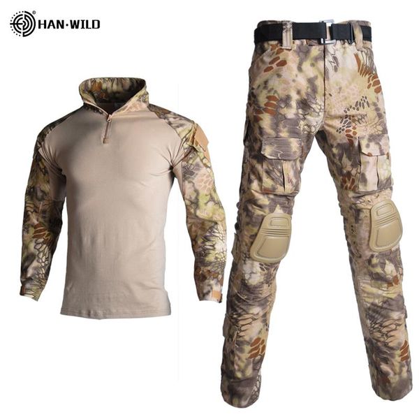hunting sets outdoor paintball clothing military shooting uniform tactical combat camouflage shirts cargo pants elbow/knee pads suit, Camo
hunting sets outdoor paintball clothing military shooting uniform tactical combat camouflage shirts cargo pants elbow/knee pads suit, Camo