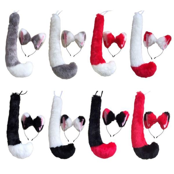 japanese anime cat wolf cosplay props accessory contrast color plush ears bandana hair hoop animal long tail halloween costume
japanese anime cat wolf cosplay props accessory contrast color plush ears bandana hair hoop animal long tail halloween costume