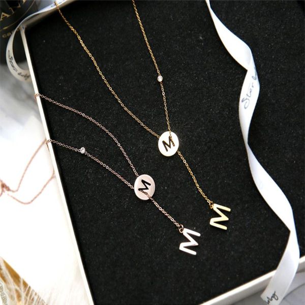 pendant necklaces meyrroyu stainless steel gold color letter m necklace for women thin chain choker 2021 trend fashion pendants jewelry coll, Silver
pendant necklaces meyrroyu stainless steel gold color letter m necklace for women thin chain choker 2021 trend fashion pendants jewelry coll, Silver