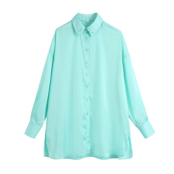 women's blouses & shirts women shirt satin single breasted long sleeve loose female blouse spring autumn fashion office lady blusas muj, White
women's blouses & shirts women shirt satin single breasted long sleeve loose female blouse spring autumn fashion office lady blusas muj, White