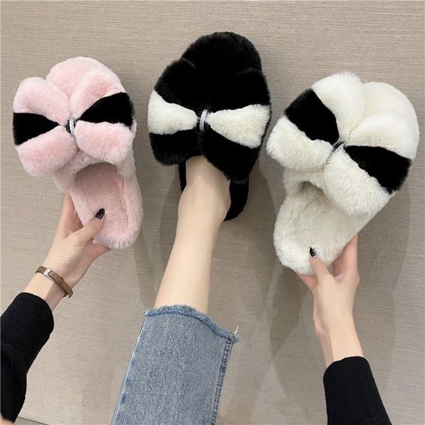 slippers shoes woman 2021 female butterfly-knot luxury slides fur flip flops low cover toe designer plush flat cotton fabric, Black
slippers shoes woman 2021 female butterfly-knot luxury slides fur flip flops low cover toe designer plush flat cotton fabric, Black