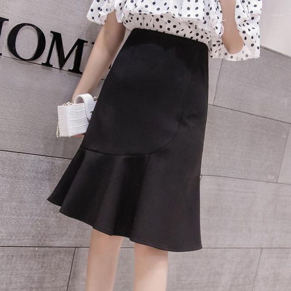 fishtail skirt women's 2021 spring and summer fashion temperament high waist ruffle professional hip medium leng skirts, Black
fishtail skirt women's 2021 spring and summer fashion temperament high waist ruffle professional hip medium leng skirts, Black