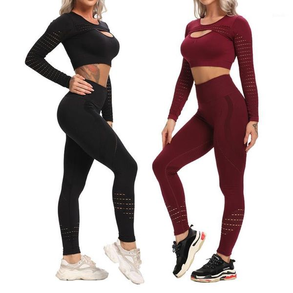 yoga outfit seamless set workout sportswear fitness clothing sport women long sleeve crop high waist leggings gym active wear
yoga outfit seamless set workout sportswear fitness clothing sport women long sleeve crop high waist leggings gym active wear
