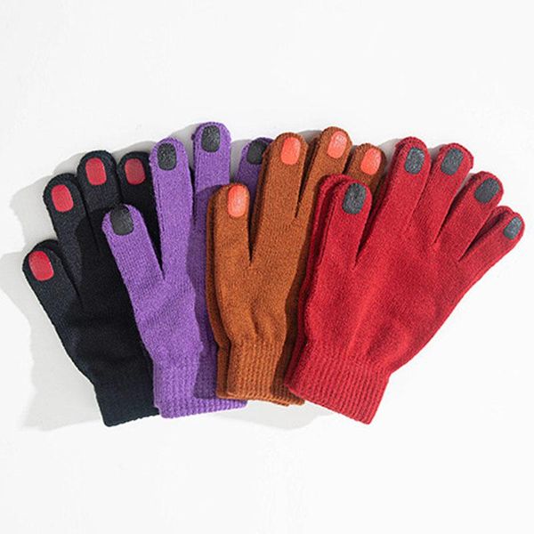 five fingers gloves japanese ins personalized nail polish women winter thicken warm driving korean cute finger woolen yarn, Blue;gray
five fingers gloves japanese ins personalized nail polish women winter thicken warm driving korean cute finger woolen yarn, Blue;gray