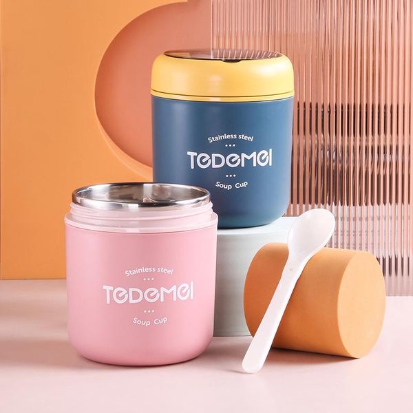 dinnerware sets 304 stainless steel insulated soup cup student portable breakfast milk with cutlery thermal lunch box container 
dinnerware sets 304 stainless steel insulated soup cup student portable breakfast milk with cutlery thermal lunch box container