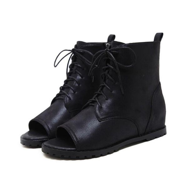 sandals women lace up peep toe ankle boots spring summer gladiator shoes open rome high flat female sandalias mujer, Black
sandals women lace up peep toe ankle boots spring summer gladiator shoes open rome high flat female sandalias mujer, Black