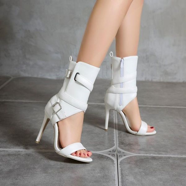 sandals women open toe summer ankle boots fashion female buckle high heels red white party wedding shoes lady, Black
sandals women open toe summer ankle boots fashion female buckle high heels red white party wedding shoes lady, Black