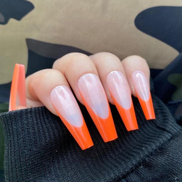 false nails 500pcs/opp colorful french design long ballerina nail tips full cover art acrylic removable coffin press on, Red;gold
false nails 500pcs/opp colorful french design long ballerina nail tips full cover art acrylic removable coffin press on, Red;gold