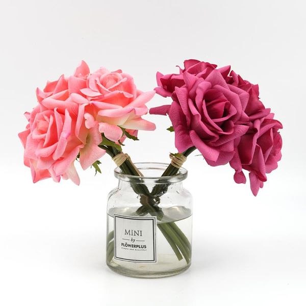 decorative flowers & wreaths artificial moisturizing and feel simulation 5 head curling rose bouquet roses bridal wedding family party decor
decorative flowers & wreaths artificial moisturizing and feel simulation 5 head curling rose bouquet roses bridal wedding family party decor