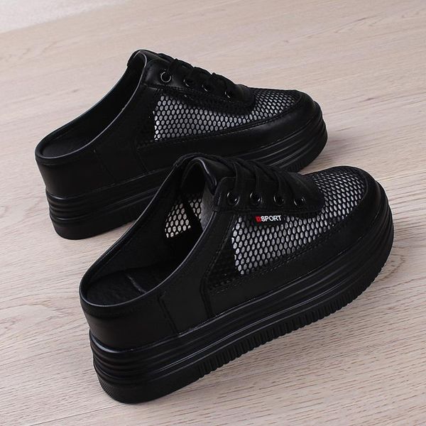 slippers shoes woman 2021 female med platform increased internal flat soft slides cotton fabric pu rubber cross-tied casual, Black
slippers shoes woman 2021 female med platform increased internal flat soft slides cotton fabric pu rubber cross-tied casual, Black