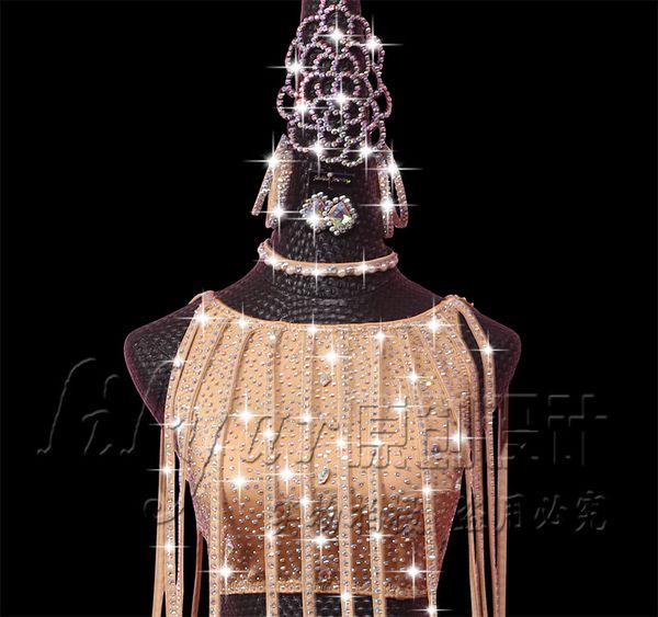 new latin dance dress for women sparkly rhinestones strip tassel salsa falda flecos latin competition dress lady dance costume, Black;red
new latin dance dress for women sparkly rhinestones strip tassel salsa falda flecos latin competition dress lady dance costume, Black;red