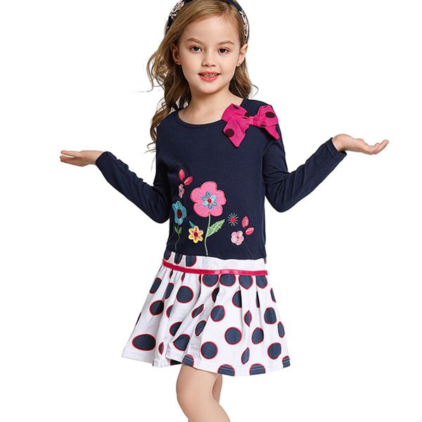 new bow flower embroidery girl dress kids long leeve cotton fashion casual dress spring floral clothing girls birthday outwear, Red;yellow
new bow flower embroidery girl dress kids long leeve cotton fashion casual dress spring floral clothing girls birthday outwear, Red;yellow