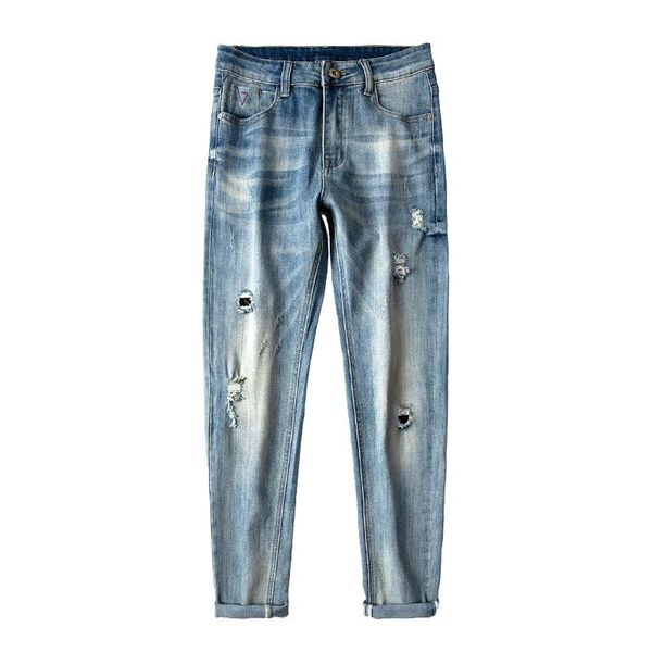 men's jeans ripped men slim fit retro blue stretch streetwear hip hop patchwork torn mens motorcycle pants male biker jeans,l849
men's jeans ripped men slim fit retro blue stretch streetwear hip hop patchwork torn mens motorcycle pants male biker jeans,l849