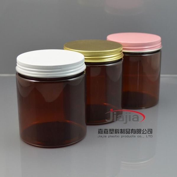 storage bottles & jars : 250g pet brown cosmetic cream jar plastic bottle with pink/gold/white aluminum cap, wedding candy box
storage bottles & jars : 250g pet brown cosmetic cream jar plastic bottle with pink/gold/white aluminum cap, wedding candy box