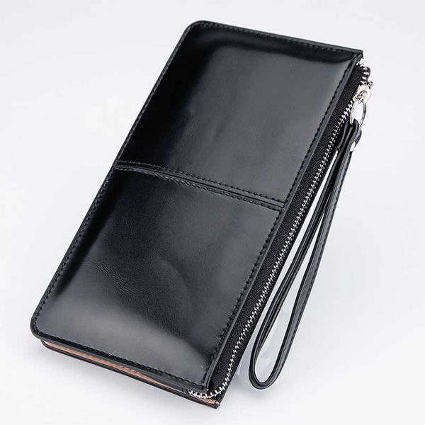 oil wax leather stitch clutch purse women's wallet women multifunctional coin bag, Red;black
oil wax leather stitch clutch purse women's wallet women multifunctional coin bag, Red;black