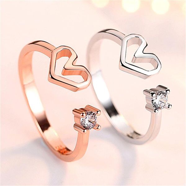 wedding rings love ring woman simple fashion heart-shaped inlaid zircon index finger couple jewelry february 14 valentine's day gift, Slivery;golden
wedding rings love ring woman simple fashion heart-shaped inlaid zircon index finger couple jewelry february 14 valentine's day gift, Slivery;golden