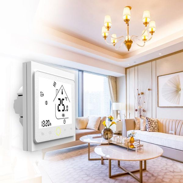 smart home control lcd display thermostat temperature controller energy saving 3a water/gas boiler heating with touchscreen
smart home control lcd display thermostat temperature controller energy saving 3a water/gas boiler heating with touchscreen