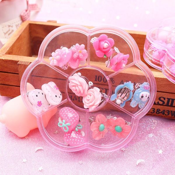 clip-on & screw back clip on earrings child women earring girls children jewelry 7pairs/set, Silver
clip-on & screw back clip on earrings child women earring girls children jewelry 7pairs/set, Silver