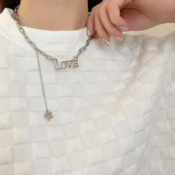 chains 2021 trendy letter necklace ins special-interest design xingx pendant daily accessories clavicle chain, Silver
chains 2021 trendy letter necklace ins special-interest design xingx pendant daily accessories clavicle chain, Silver