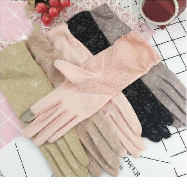 women's mid-long summer cotton thin gloves autumn slip-proof touch screen short style sunscreen sleeve driving gloves jlltbv, Black
women's mid-long summer cotton thin gloves autumn slip-proof touch screen short style sunscreen sleeve driving gloves jlltbv, Black