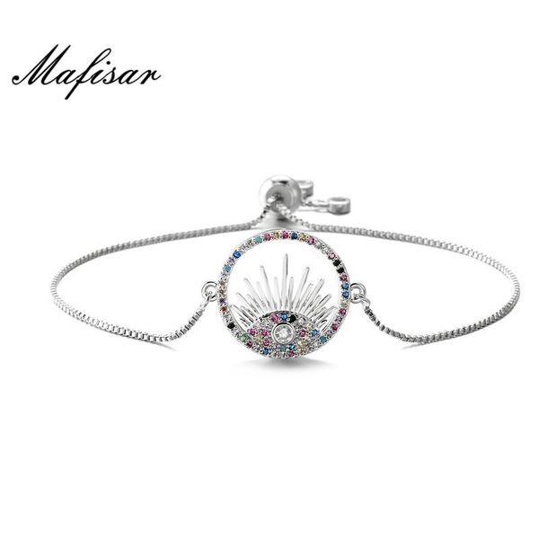 charm bracelets mafisar fashion colourful cz lucky evil eye bracelet gold/silver color adjustable chain & bangle female wedding jewelry, Golden;silver
charm bracelets mafisar fashion colourful cz lucky evil eye bracelet gold/silver color adjustable chain & bangle female wedding jewelry, Golden;silver