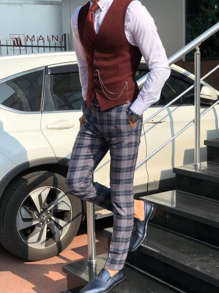 men's vests autumn winter men slim fit clothes red tweed vest groomsman wedding dress two colors plus size custom made, Black;white
men's vests autumn winter men slim fit clothes red tweed vest groomsman wedding dress two colors plus size custom made, Black;white