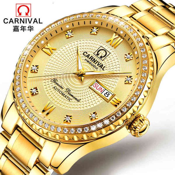 clock reloj business luxe gold swiss carnival automatic alendar saffier waterproof mechanical s, Slivery;brown
clock reloj business luxe gold swiss carnival automatic alendar saffier waterproof mechanical s, Slivery;brown
