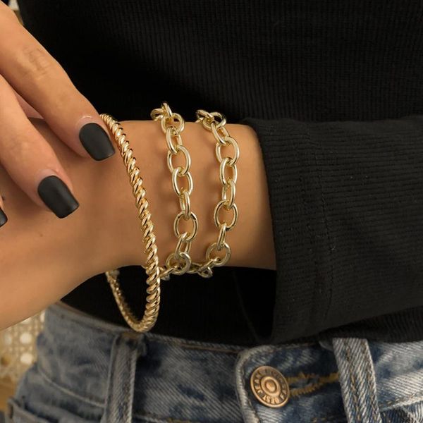 beaded, strands kiwiberry 3pcs/set bohemian punk cuban chain bracelets set for women snake link charm bangle couple designer wristband, Black
beaded, strands kiwiberry 3pcs/set bohemian punk cuban chain bracelets set for women snake link charm bangle couple designer wristband, Black