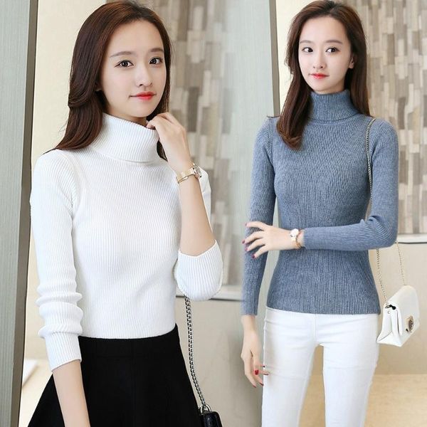 women's sweaters knit 2021 women turtleneck warm elastic short sweater spring autumn winter bottoming pullover korean style, White;black
women's sweaters knit 2021 women turtleneck warm elastic short sweater spring autumn winter bottoming pullover korean style, White;black