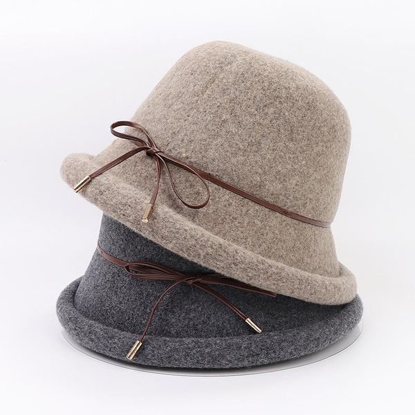 stingy brim hats autumn and winter middle-aged lady curly bow tie rope whole wool basin hat outdoor warm wholesale, Blue;gray
stingy brim hats autumn and winter middle-aged lady curly bow tie rope whole wool basin hat outdoor warm wholesale, Blue;gray