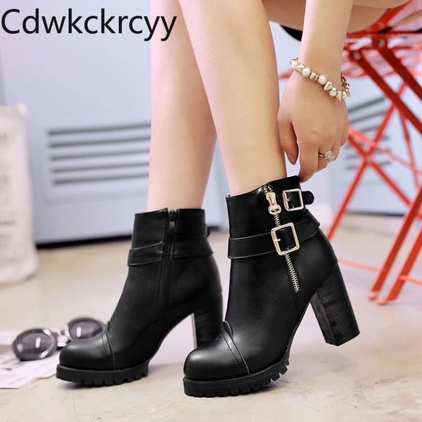 boots winter the fashion round head thick heel black british style plus velvet keep warm high women
boots winter the fashion round head thick heel black british style plus velvet keep warm high women