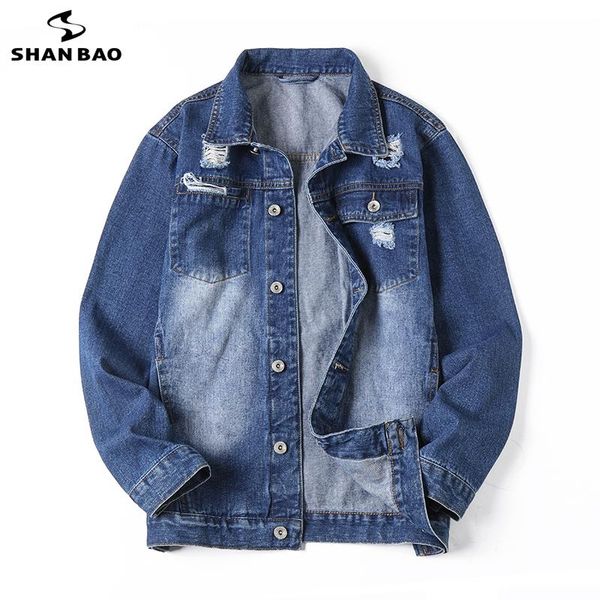 men's jackets shan bao 2021 autumn brand loose cotton denim jacket classic style trend ripped young fashion plus size casual, Black;brown
men's jackets shan bao 2021 autumn brand loose cotton denim jacket classic style trend ripped young fashion plus size casual, Black;brown