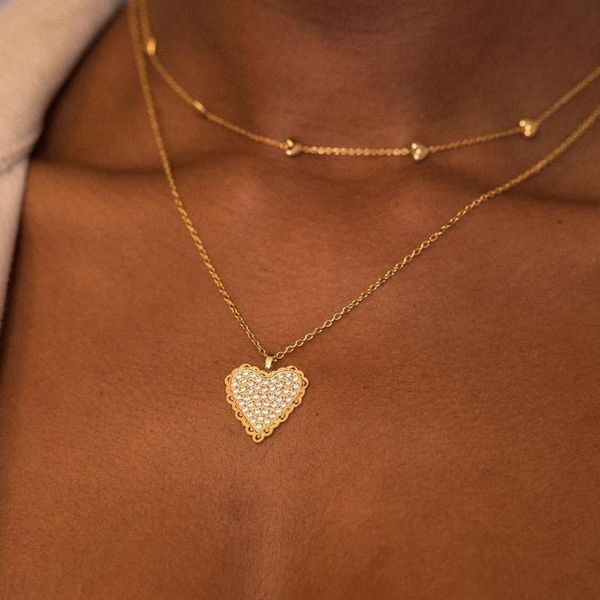 pendant necklaces mavis hare stainless steel sparkle heart necklace set with full crystal choker chain as gift, Silver
pendant necklaces mavis hare stainless steel sparkle heart necklace set with full crystal choker chain as gift, Silver