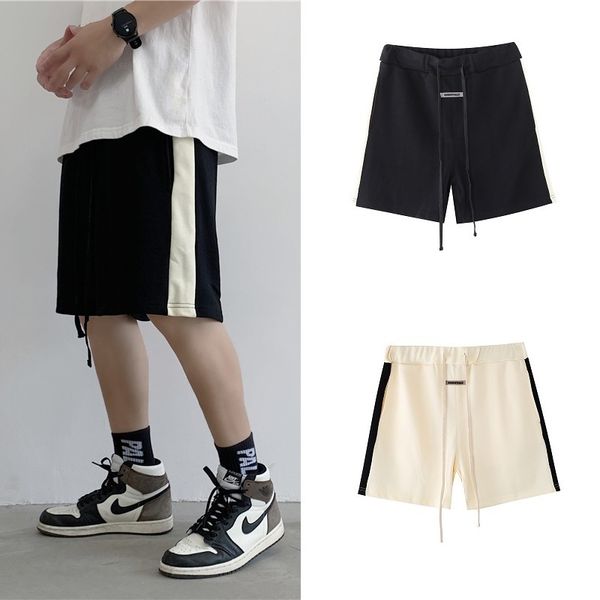 fog double line california limited shorts essentials stitching letter drawcord loose high street men's and women's shorts fashion, White;black
fog double line california limited shorts essentials stitching letter drawcord loose high street men's and women's shorts fashion, White;black