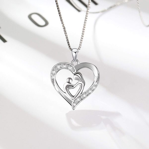 2021 mother's day jewelry fashion hug love charms pendant necklace for mother unique gifts wholesale, Silver
2021 mother's day jewelry fashion hug love charms pendant necklace for mother unique gifts wholesale, Silver