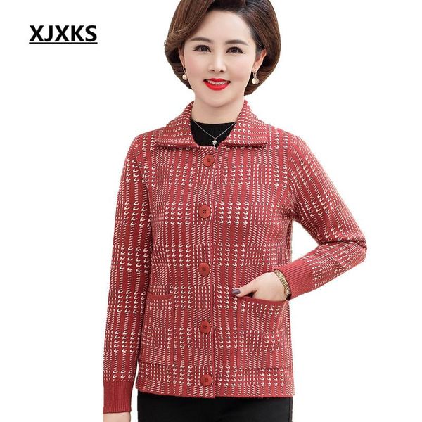 women's jackets xjxks 2021 spring fashion lapel single-breasted women coat loose plus size high-quality cashmere cardigan jacket, Black;brown
women's jackets xjxks 2021 spring fashion lapel single-breasted women coat loose plus size high-quality cashmere cardigan jacket, Black;brown