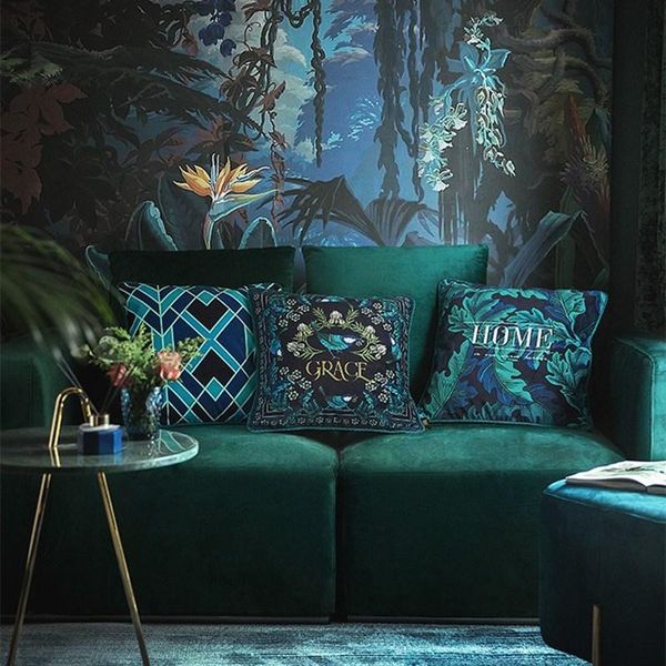 cushion/decorative pillow green throw cushion cover wild tropical flower large leaves exotic tropic petals decorative square accent case
cushion/decorative pillow green throw cushion cover wild tropical flower large leaves exotic tropic petals decorative square accent case