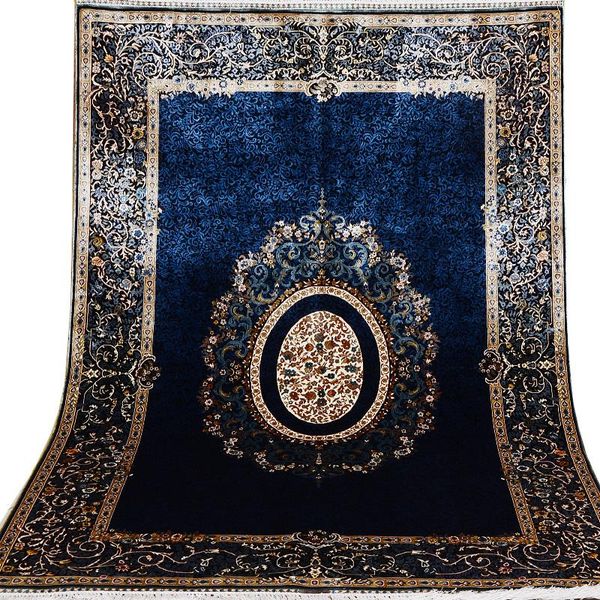 carpets selling 2021 design blue silk rug hand made for living room in china
carpets selling 2021 design blue silk rug hand made for living room in china
