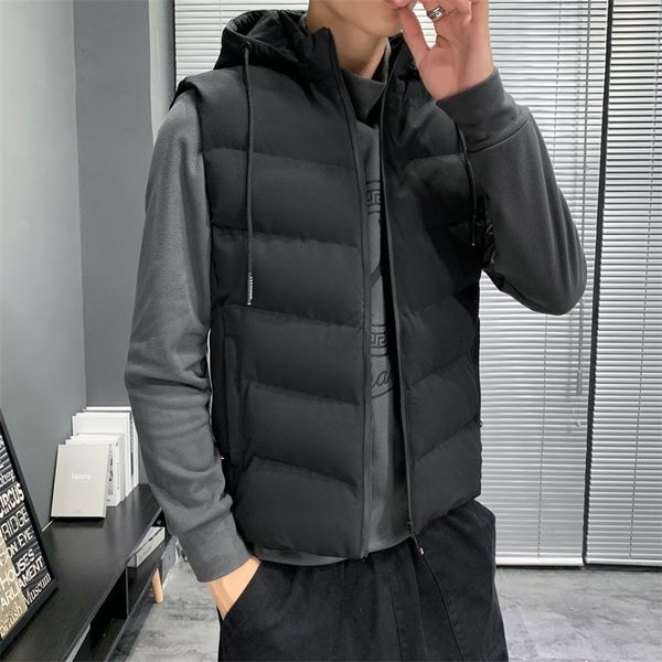 men's casual vest new autumn and winter down cotton warm sleeveless camisole, Black;white
men's casual vest new autumn and winter down cotton warm sleeveless camisole, Black;white